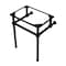 Kingston Brass VBH242030MB Templeton 24" x 20-3/8" x 30" Brass Console Sink Legs, Blk VBH242030MB - alternate 1
